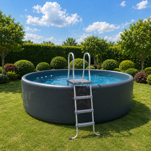 <span class=keywords><strong>Piscine</strong></span> gonflable portable 4mx1.2m en Drop Stitch, <span class=keywords><strong>piscine</strong></span> <span class=keywords><strong>hors</strong></span> <span class=keywords><strong>sol</strong></span> durable haute pression pour jardin et usage commercial - Product Image 1