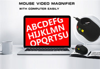 SR028B Kaca Pembesar Mouse Multifungsi, Alat Pembesar Mouse Penglihatan Rendah untuk TV PC