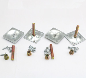 Angled kim loại gắn tấm cho đồ nội thất chân bao gồm 4 cái vít Móc áo 4 cái vít Nut 16 cái vít cho sofa bảng phần cứng - Product Image 2