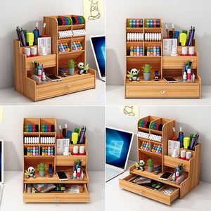 Mỹ phẩm lưu trữ hộp xoay bút chủ Máy tính để bàn công suất lớn trang điểm bàn chải son môi Eyeshadow tổ chức kệ - Product Image 5