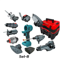 Ensemble de 8 kits d'outils électriques meuleuse d'angle électrique sans balai au Lithium rechargeable clé sans fil boîte à outils combinaison ensemble d'outils