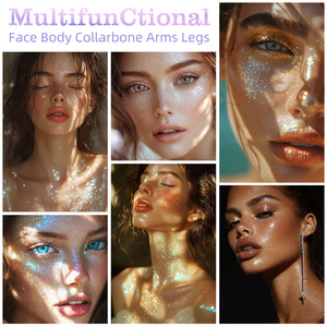 Gel pailleté best-seller en flacon – Enlumineur scintillant pour le visage, la clavicule et le cou – Vente en gros disponible – Guangzhou - Product Image 3
