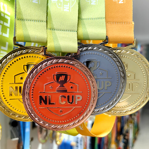 Nhà Sản Xuất Tùy Chỉnh Vàng Và Bạc Huy Chương Thể Thao Vui Vẻ Chạy Và Đua Finisher Thể Thao Kim Loại Giải Thưởng Vui Vẻ Chạy Á Hậu Đua Huy Chương - Product Image 6