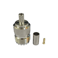 Connecteur UHF femelle de connecteur UHF-C-K3 de bonne Performance pour câbles RG142 Connecteur coaxial UHF RG58