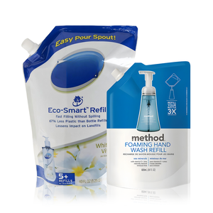 Tùy chỉnh in tái sử dụng nhựa đứng lên chất lỏng giặt chất tẩy rửa Refill bao bì túi hút Spout túi với <span class=keywords><strong>Pouch</strong></span> - Product Image 2