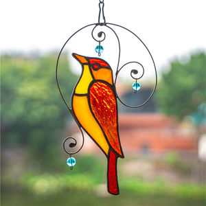 Panneau <span class=keywords><strong>de</strong></span> vitrail Tiffany personnalisé vitrail Art fleur motif vitrail pour porte et fenêtre décor - Product Image 2