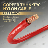 Cable Eléctrico UL83 de Cobre Puro con Aislamiento de PVC para Calefacción THHN/THWN-2 Tamaños 3/0-14/12/10/8/6/4/3/0/0 AWG