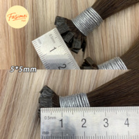 Extensions de cheveux humains vierges Remy Fasimei de qualité professionnelle pour salon, double épaisseur, cuticules alignées, pointe plate