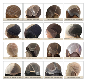 Emeda cá lưới ren lưới tích hợp tóc nổi bật tóc mảnh lụa cơ sở Topper cho phụ nữ - Product Image 6