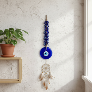 Small 42 X 12 cm Wall Hanging Ornament Featuring <b>Plastic</b> and Glass <b>Beads</b> - Product Image 3