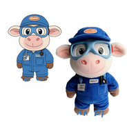 Jouet en peluche dragon super doux personnalisé, design bleu adorable, fabricant de jouets personnalisés de confiance pour les poupées en peluche douces
