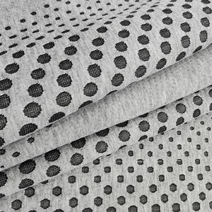 Vendita calda grigio 100% poliestere a pois lavorato a maglia in tessuto per la casa fodera per cuscino in tessuto ticchettio per materasso - Product Image 5