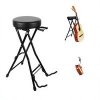 Iron Harp Stool Padded Cushion Foldable Bracket Stand Hold Performance String Instruments Parts Accessories