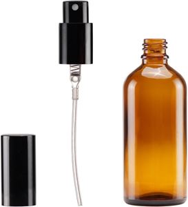 Empty Clear <b>Amber</b> 10ml 30ml 50ml Essential Oil Oral Liquid Glass <b>Bottle</b> Aluminum Screw Cap Mini Refillable Screen Printing - Product Image 3