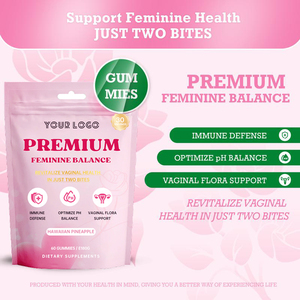 Complément alimentaire en gommes pour l'équilibre féminin, OEM/ODM, de qualité supérieure, pour la défense <span class=keywords><strong>immunitaire</strong></span>, produit sain, bon pour les femmes - Product Image 3