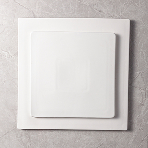 <span class=keywords><strong>Vajilla</strong></span> De Porcelana personalizada con logotipo De fábrica De China, bandeja De Porcelana plana cuadrada duradera para postres, tiendas De postres, cafetería y tartas - Product Image 4