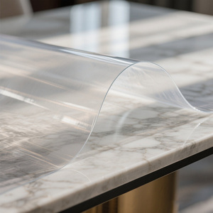 Großhandel PVC-Folie Super klare und transparente Rolle Weich und feuchtigkeit beständig für Kunststoff Tischdecke Material - Product Image 1