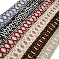 Ruban Jacquard Personnalisé en Polyester 38mm – Matériaux et Accessoires DIY pour Sangles de Sac de Style Ethnique Faits Main et Remplaçables pour Sacs à Main