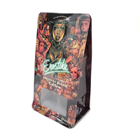 Transparent Plastic <strong>Coffee</strong> <strong>Bags</strong> <strong>With</strong> One Way Degassing <strong>Valve</strong> <strong>and</strong> <strong>Zipper</strong> Lock for Fresh Roasted Whole <strong>Coffee</strong> Beans Packaging