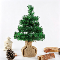 Holy Tree Mini-Weihnachtsbaum-Ornamente Tischdekoration 35 cm PVC-Material Europäischer & Amerikanischer Stil Innenraum-Feiertagsdekoration