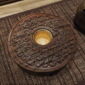 Lámparas de Relieve Talladas en Madera (Relievo), Accesorios de Iluminación Reutilizables para Decoración del Hogar - Product Image 2