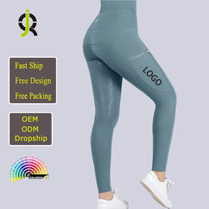 맞춤형 승마 도매 여성용 하이 웨이스트 지퍼 포켓 여름 승마 바지 - Product Image 1