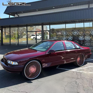 Cerchi Forgiati Personalizzati LSGZL 2/3 Pezzi 20 22 24 Pollici Oro Rosa 5x127 5x120 5x114.3 per <span class=keywords><strong>Auto</strong></span> Classiche Chevy Caprice/Impala - Product Image 4