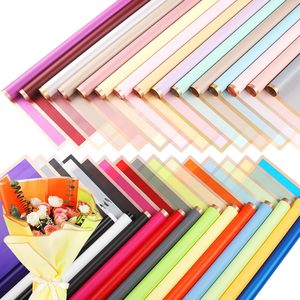 Elegante e squisito 58*58cm impermeabile Bopp plastica rosa <span class=keywords><strong>Bouquet</strong></span> carta da imballaggio per san valentino e la festa della mamma - Product Image 1