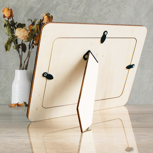 Cadre photo fait à la main en bois bricolage fait à la main enfants cadre photo en bois carré cadre photo de bureau - Product Image 2