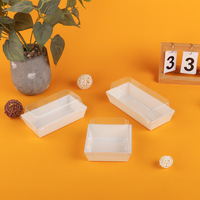 Boîte d'emballage en gros pour cadeaux et plats à emporter, en papier écologique, design coréen, pour sandwichs et gâteaux de Noël végétaux