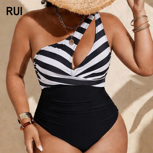 ชุดว่ายน้ำวันพีซ RUIQUWIN แบบสั่งตัดได้สำหรับผู้หญิงไซส์ใหญ่ ช่วยเก็บหน้าท้อง ยกกระชับ เซ็กซี่ ชุดว่ายน้ำสำหรับสุภาพสตรี ชุดอาบน้ำสำหรับฤดูร้อน - Product Image 1