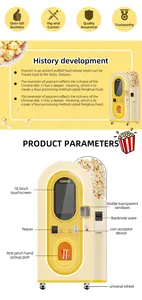 2024 Fundord vollautomatische Popcorn-Verkaufsautomatlaschen für Lebensmittel