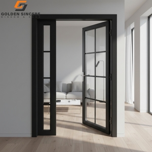 Porte en verre et aluminium de style moderne GS, type porte française, pour villa et maisons de luxe - Product Image 4