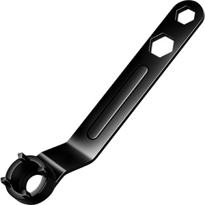 Clé pour meuleuse d'angle 150 mm, mâchoire dentée réglable, métrique, qualité industrielle, en acier allié nickel-chrome - Product Image 2