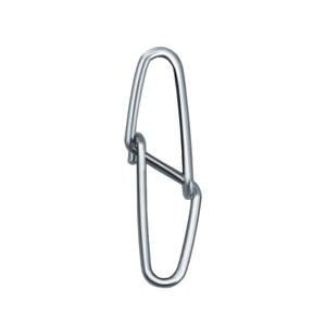 Acier inoxydable Double boucle diamant sécurité Snap pivotant pêche connecteur Clips attirail - Product Image 6