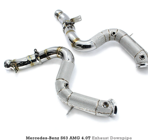 AsiaLink - Downpipes d'échappement en stock, épaisseur 1,2 mm, finition lisse, acier inoxydable 304, bouclier <span class=keywords><strong>thermique</strong></span> pour Audi RSQ8 SQ8 SQ7 4.0T - Product Image 4