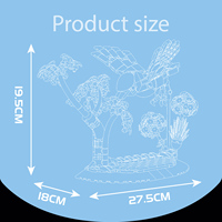 Mould King 10151 Nouveaux Ornements MOC Modèle d'Oiseau Créatif Kit de Divertissement et d'Exposition pour Adultes Cadeau 609 Pièces Ensembles de Blocs de Construction