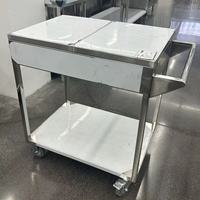 Chariot à assaisonnements pour cuisine commerciale, chariot à condiments multifonctionnel en acier inoxydable, style moderne pour hôtels et restaurants