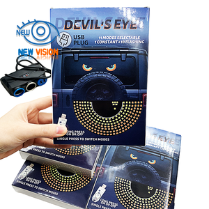 Ojos de Demonio Plug and Play, Enchufe USB, Ojos LED Intermitentes, Panel de Pantalla LED para Parabrisas, 11 Modos, Ojos de Demonio Triangulares para Automóviles y Camiones - Product Image 6