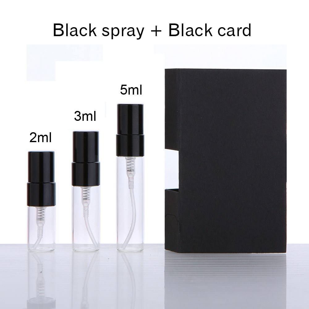 With black sprayer + black paper card