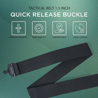 Ceinture réglable pour homme, discrète, unisexe, invisible, robuste, tactique, avec boucle à dégagement rapide