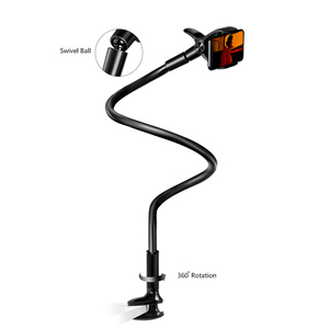 게으른 암 360 조정 가능한 클램프 브래킷 스탠드 구즈넥 전화 홀더 - Product Image 5