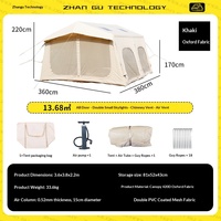 Tente Gonflable ShuMaoTong avec Porte AB en Tissu Oxford 3.6x3.8x2.1m, Étanchéité Supérieure (plus de 3000mm), Utilisation Toutes Saisons, Ouverture Rapide, Stock Disponible pour la Vente en Gros