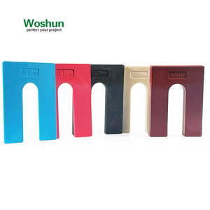 Woshun 4 "x 3" 100x75mm Kunststof nivellering Glas Shim Clear Level Shim Tegelnivelleringssysteem met hoefijzerspanen voor raam - Product Image 1