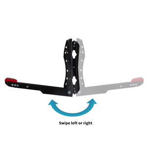 <span class=keywords><strong>Support</strong></span> <span class=keywords><strong>mural</strong></span> <span class=keywords><strong>vertical</strong></span> pivotant pour vélo Hongsen, réglable, gain de place, capacité de charge 50 kg, acier thermolaqué - Product Image 2