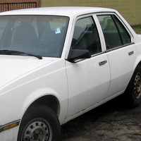 1982-2005 Déflecteurs de vent de fenêtre latérale Chevrolet Cavalier en gros | Finition noire mate | Montage sur bande | Approvisionnement en vrac