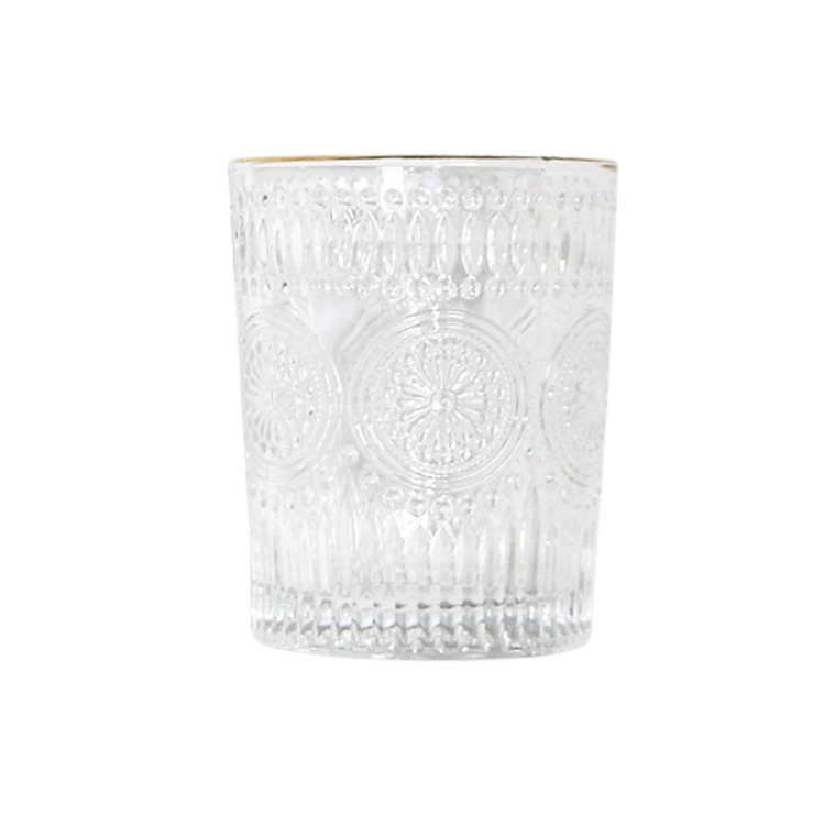 Рельефная чашка для воды в стиле Пномпень, креативная стеклянная чашка в стиле ретро, домашняя прозрачная чашка для сока