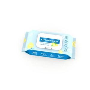 OEM Formule Douce Citron Parfumé Jetable Cuisine OAloe Vera Nettoyage Huile d'Élimination de l'Humidité Lingettes Écologiques pour la Cuisine - Product Image 3