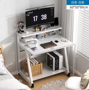 Escritorio pequeño de madera maciza Mesa auxiliar de sofá móvil simple para el hogar y la familia para uso en computadora y sala de estar pequeña - Product Image 4