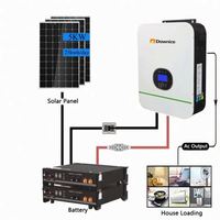 Sistema de Almacenamiento de Energía Solar Híbrido MPPT de Silicio Monocristalino de 10-20 kW para Uso Doméstico